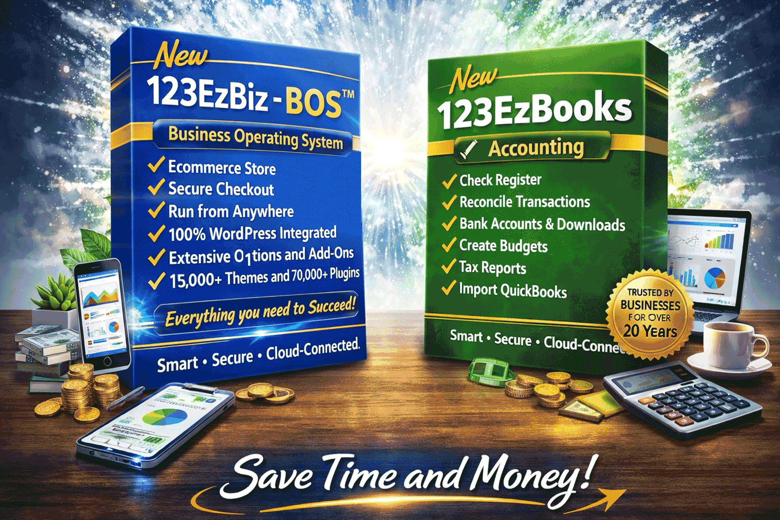 123EzBiz BOS Business Operating System software box