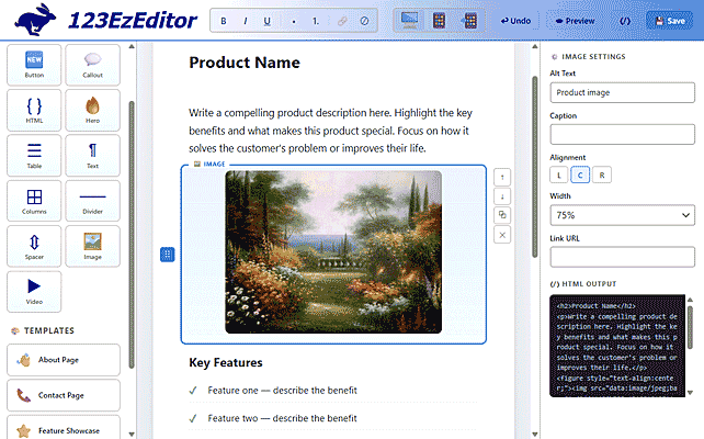 123EzBiz Cart Screenshot